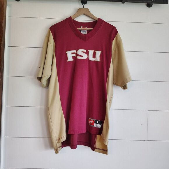 VTG 90s RARE Men's Authentic Nike FSU Basketball Warm Up Team Issued Game L - Picture 1 of 10